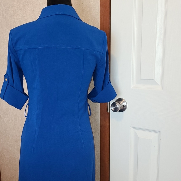 Michael Kors blue XS zipper dress - Picture 3 of 5